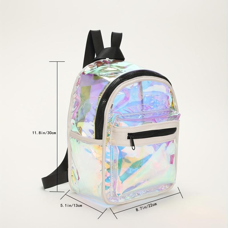 Transparent Laser Backpack Holographic Daypack Mini PVC Bag