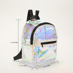 Transparent Laser Backpack Holographic Daypack Mini PVC Bag