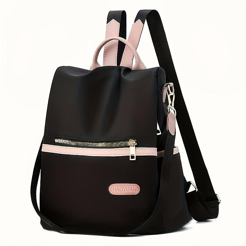 Large Capacity Colorblock Backpack Women's Daypack