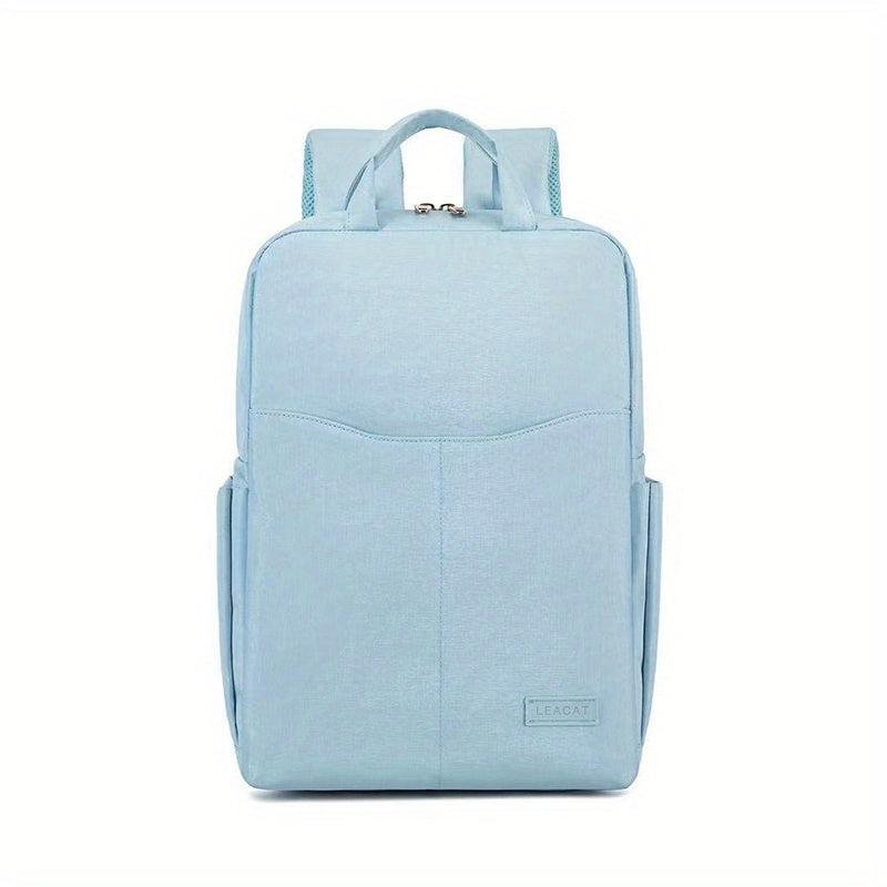 Minimalist Zipper Backpack Solid Rucksack Laptop All Match