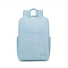 Minimalist Zipper Backpack Solid Rucksack Laptop All Match