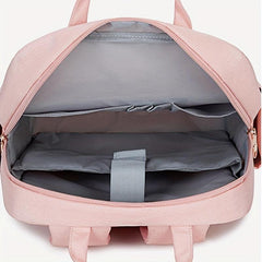 Minimalist Zipper Backpack Solid Rucksack Laptop All Match