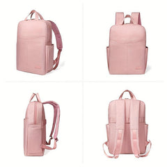 Minimalist Zipper Backpack Solid Rucksack Laptop All Match