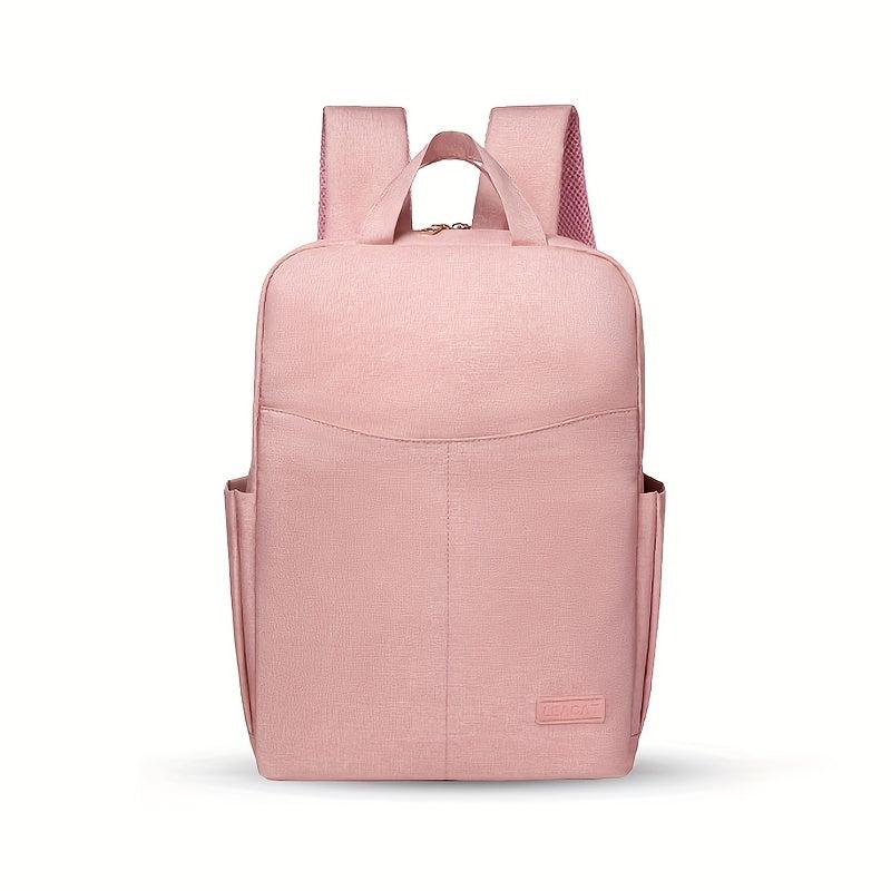 Minimalist Zipper Backpack Solid Rucksack Laptop All Match