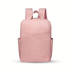 Minimalist Zipper Backpack Solid Rucksack Laptop All Match