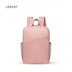 Minimalist Zipper Backpack Solid Rucksack Laptop All Match