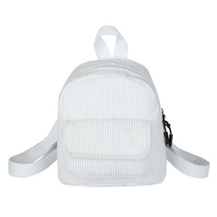 Corduroy Mini Backpack for Women Girls