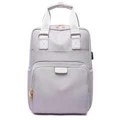 Large Capacity USB Laptop Backpack Preppy School Daypack