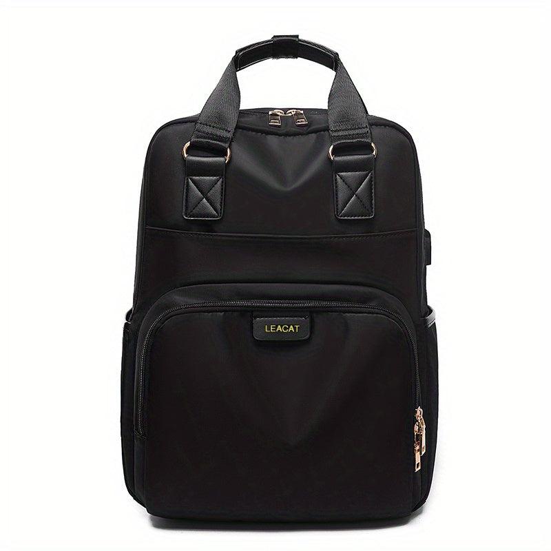 Large Capacity USB Laptop Backpack Preppy School Daypack