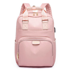 Large Capacity USB Laptop Backpack Preppy School Daypack