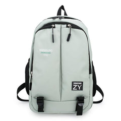 Colorblock Students Backpack Large Capacity School Bag Casual Nylon Travel Bookb