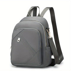 Minimalist Casual Zipper Backpack All Match Storage Rucksack