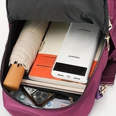 Minimalist Casual Zipper Backpack All Match Storage Rucksack