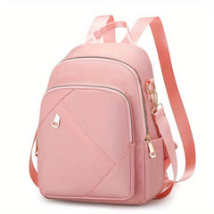 Minimalist Casual Zipper Backpack All Match Storage Rucksack