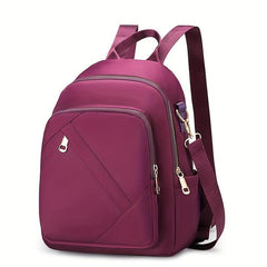 Minimalist Casual Zipper Backpack All Match Storage Rucksack
