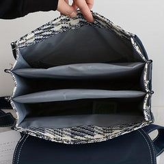 Plaid Pattern Backpack Colorblock School Daypack