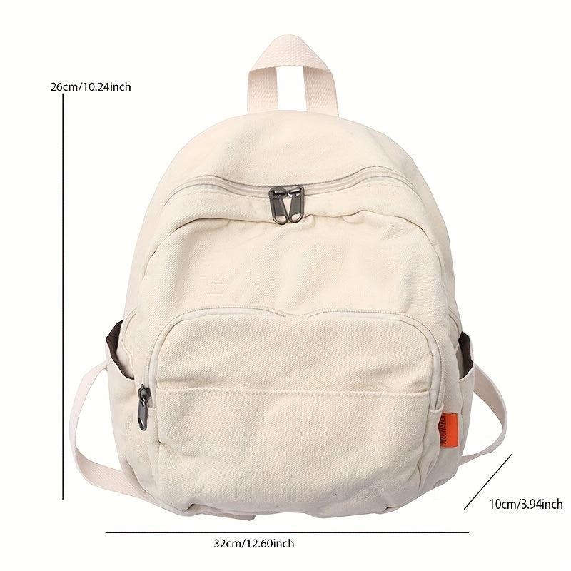 Vintage Canvas Backpack Purse Retro Preppy Back To School Daypack Grunge Hippie