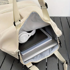 Large Capacity Preppy Backpack Lightweight School Travel Bag