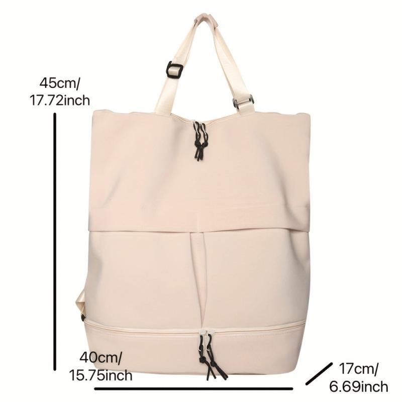 Large Capacity Preppy Backpack Lightweight School Travel Bag