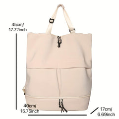 Large Capacity Preppy Backpack Lightweight School Travel Bag