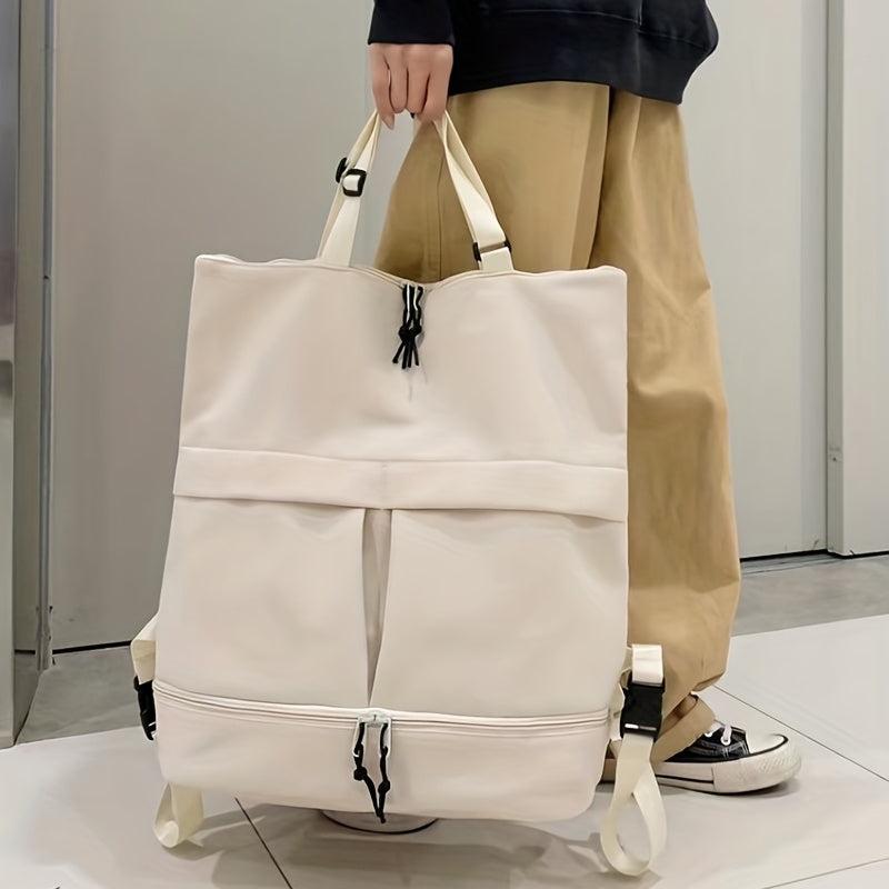 Large Capacity Preppy Backpack Lightweight School Travel Bag