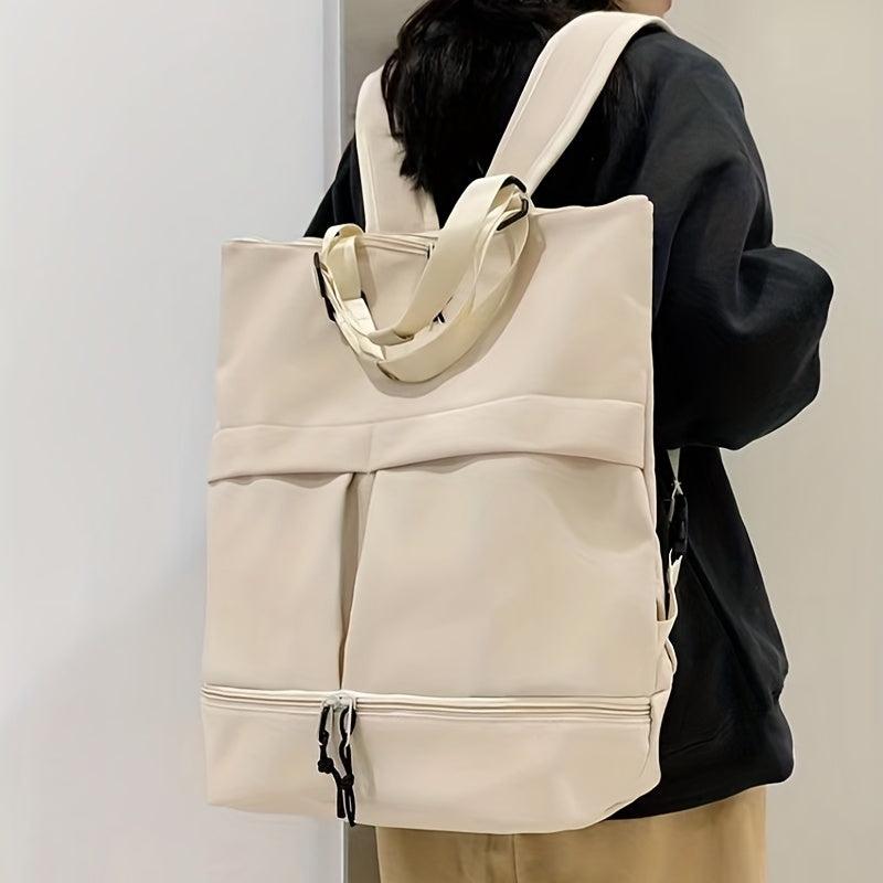 Large Capacity Preppy Backpack Lightweight School Travel Bag