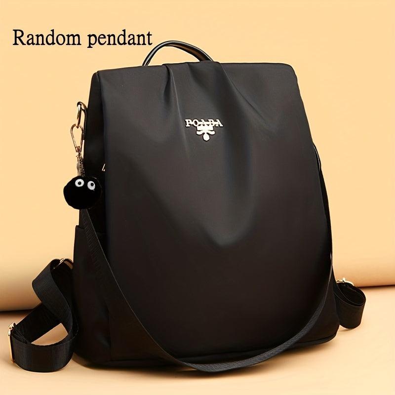 Large Capacity Preppy Backpack Nylon Waterproof Lightweight School Travel Bag