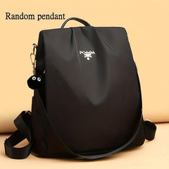 Large Capacity Preppy Backpack Nylon Waterproof Lightweight School Travel Bag