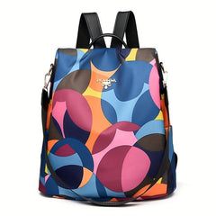 Large Capacity Preppy Backpack Nylon Waterproof Lightweight School Travel Bag