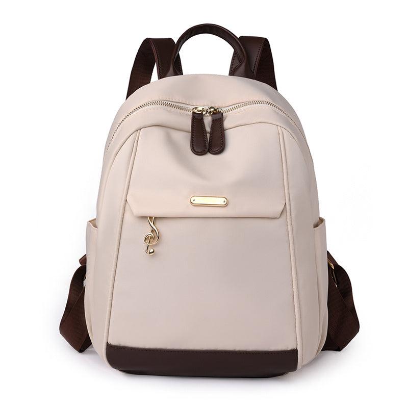 Large Capacity Preppy Backpack Nylon Lightweight School Campus Daypack Travel