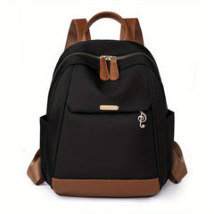Large Capacity Preppy Backpack Nylon Lightweight School Campus Daypack Travel