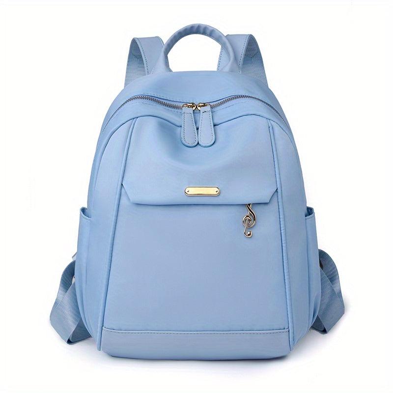 Large Capacity Preppy Backpack Nylon Lightweight School Campus Daypack Travel