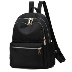 Zipper Backpack Versatile Casual Bookbag School Bag
