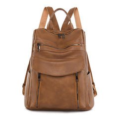 Vintage Pockets Backpack Anti theft Travel Daypack