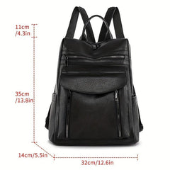 Vintage Pockets Backpack Anti theft Travel Daypack