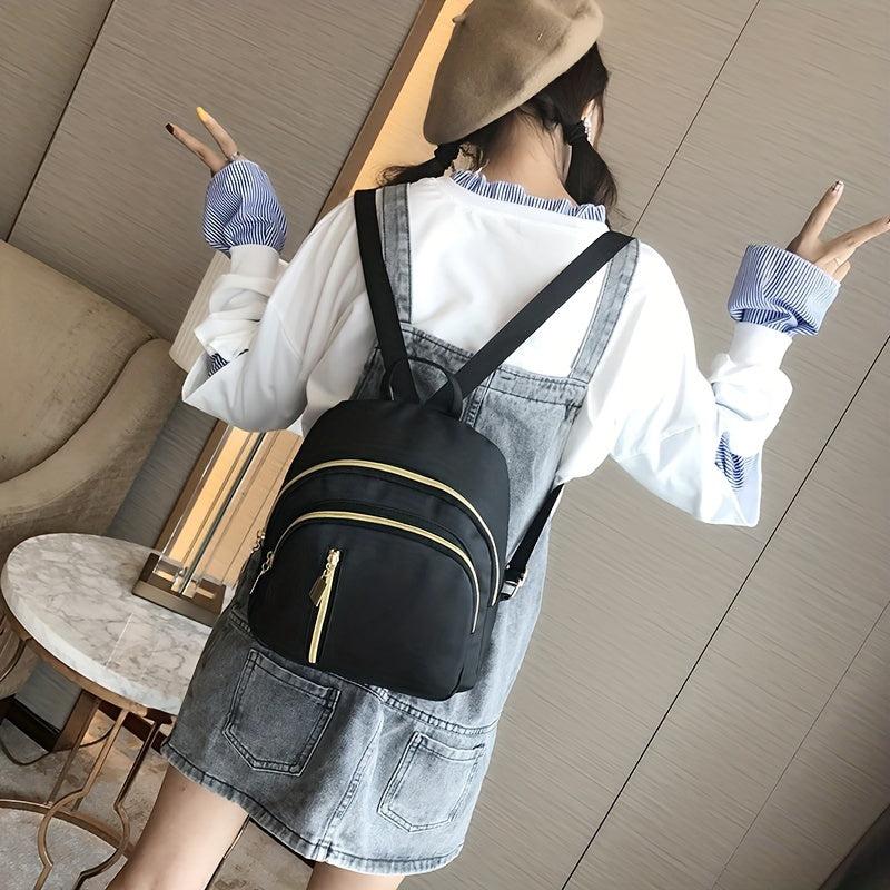 Mini Nylon Backpack For Women Outdoor Travel School Bag