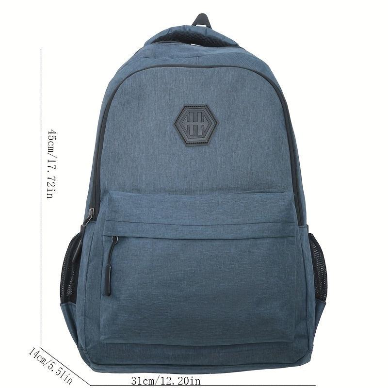 Large Capacity Preppy Backpack Lightweight School Campus Daypack