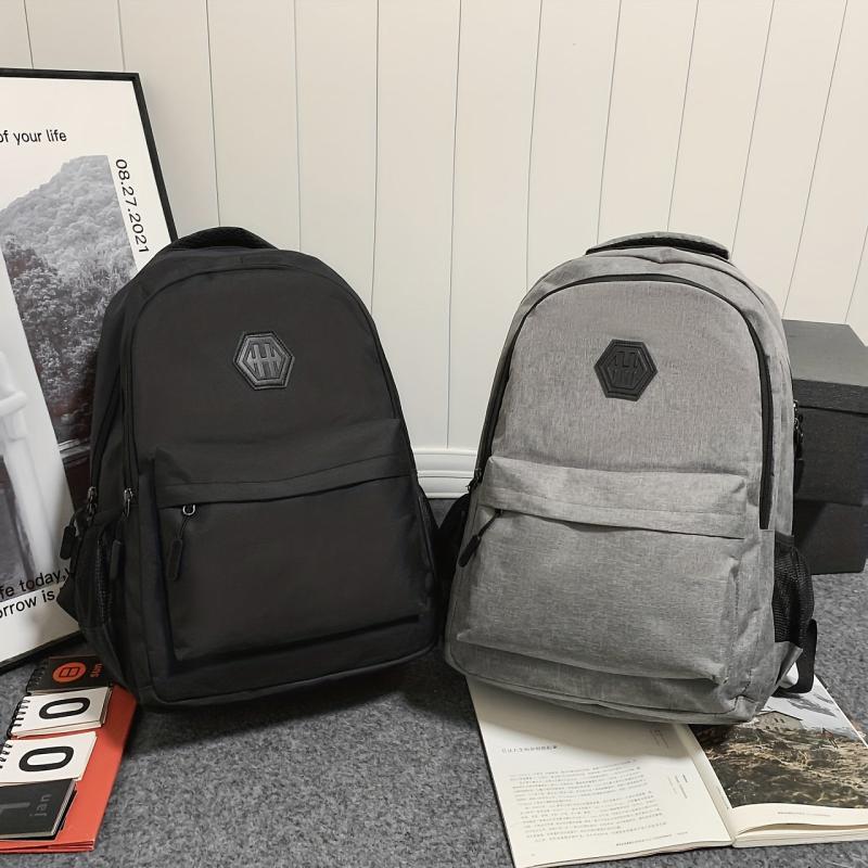 Large Capacity Preppy Backpack Lightweight School Campus Daypack