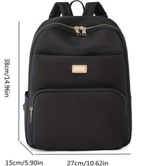 Nylon Backpack For Women Laptop Daypack Schoolbag