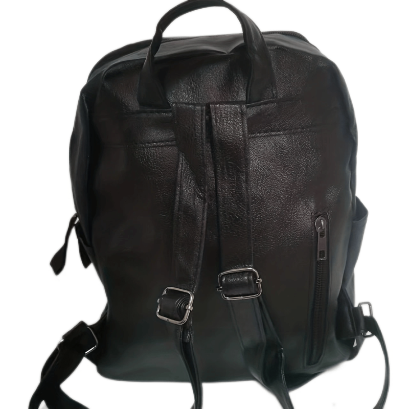 Minimalist Solid Backpack All Match Travel Storage Daypack Women's