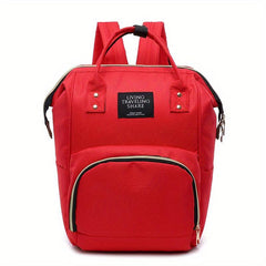 Functional Canvas Diaper Backpack For Women Top Handle Tote Mom Bag