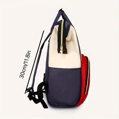 Functional Canvas Diaper Backpack For Women Top Handle Tote Mom Bag
