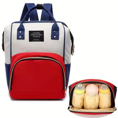 Functional Canvas Diaper Backpack For Women Top Handle Tote Mom Bag