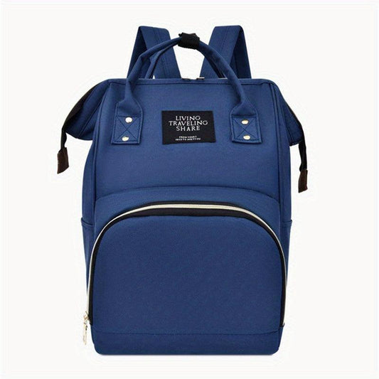 Functional Canvas Diaper Backpack For Women Top Handle Tote Mom Bag