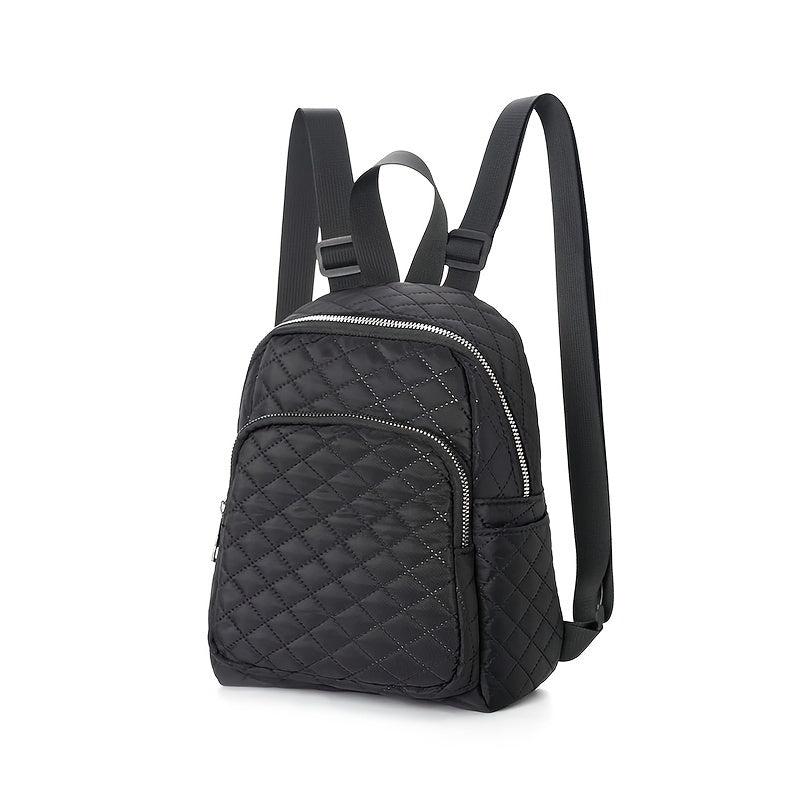 Quilted Backpack Purse Anti Theft Zipper Bag Casual Daypack