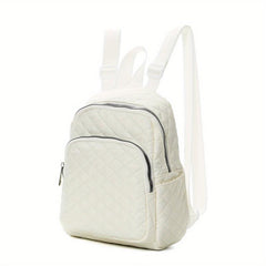 Quilted Backpack Purse Anti Theft Zipper Bag Casual Daypack