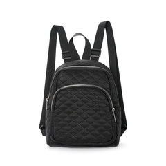 Quilted Backpack Purse Anti Theft Zipper Bag Casual Daypack