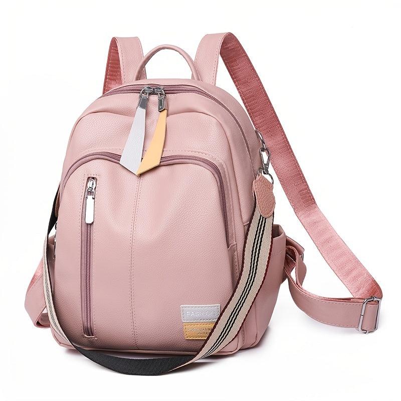 Women's Faux Leather Backpack Lightweight Waterproof Commuter