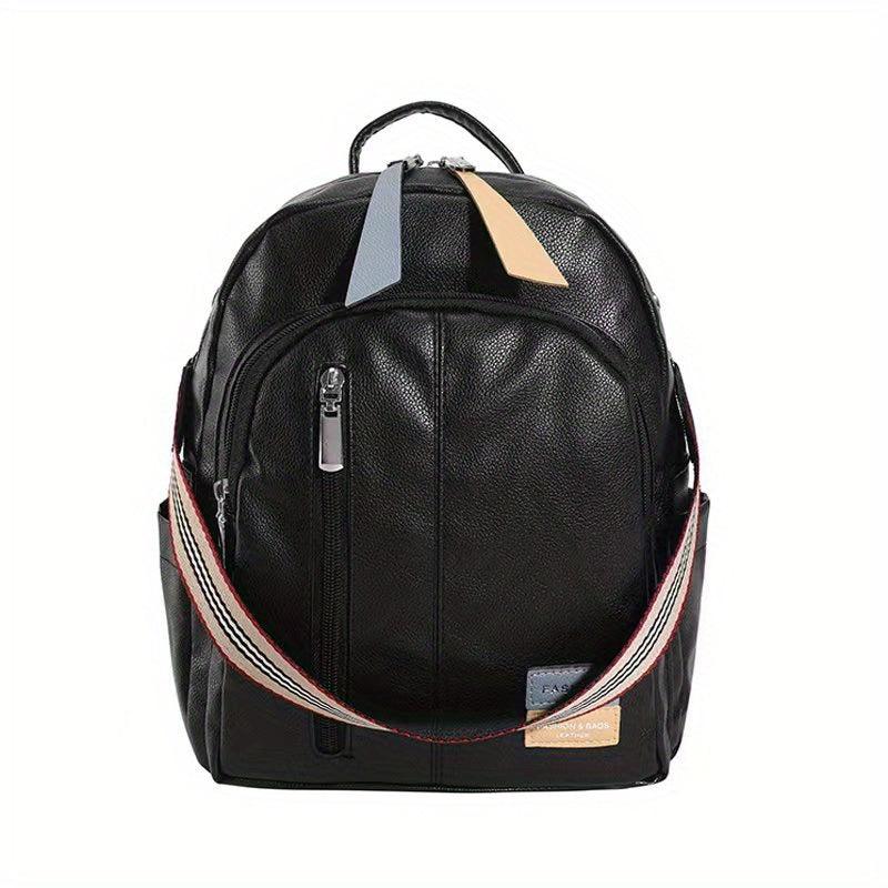 Women's Faux Leather Backpack Lightweight Waterproof Commuter