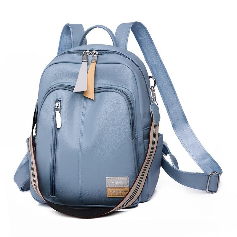 Women's Faux Leather Backpack Lightweight Waterproof Commuter